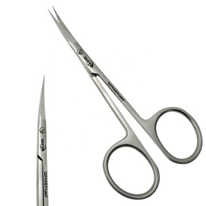 Ciseaux à cuticules pliables en acier inoxydable à lame droite et pointe arrondie de qualité supérieure pour droitiers – Outil de beauté pour les soins des ongles - Product Image 2