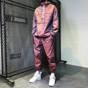 Personnaliser Survêtement Femmes Jogging Ensembles pour Hommes Vêtements d'Entraînement OEM Coupe-Vent Ensemble Personnalisé Pantalon et Sweat à Capuche Hommes Vente en Gros - Product Image 5