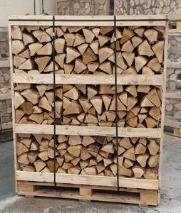 Bois de frêne séché au four propre, bûches de bois de chauffage solides, prêtes à l'emploi, qualité supérieure, fendues carrées, longueur 17 cm, prix économiques, liés à l'énergie - Product Image 1
