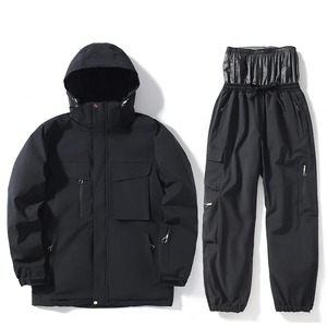 Ropa de esquí para mujeres y hombres, chaqueta de esquí, conjuntos de traje de nieve para snowboard, chaqueta y pantalón de esquí, traje de deportes al aire libre de invierno, Unse - Product Image 2