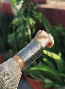 ชุดกำไลออกซิไดซ์12กำไลเงินเยอรมันเครื่องประดับอินเดียของขวัญสำหรับวันครบรอบวันเกิดของเธอกำไลอินเดีย - Product Image 2