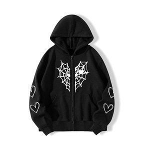Sweat à capuche zippé pour tous les jours, doux, drapé, coupe ergonomique, respirant, léger, polyvalent, couche de base - Product Image 1