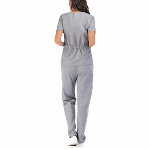 Pré-vente uniformes hospitaliers gommages médicaux infirmière veste à manches longues costume de gommage pour femmes ensembles de gommage extensibles personnalisés - Product Image 2