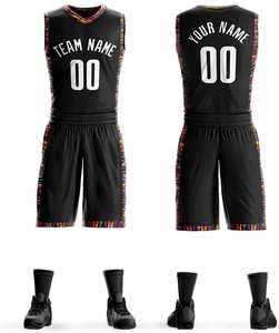 Hecho en Pakistán, los diez mejores productos, uniforme de baloncesto, diseño personalizado, sin mangas, de secado rápido, uniforme de baloncesto para hombres a la venta - Product Image 2