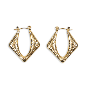 CUCOCUCA YHL E08 Orecchini a perno in acciaio inossidabile color oro, alla moda, minimalisti, con texture martellata, per uso quotidiano - Product Image 1