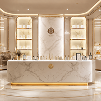 Arredamento per Salone di Bellezza, Espositore con Display LED, Arredamento per Esterni, Espositore per Profumi, Vetrina Personalizzata per Unghie