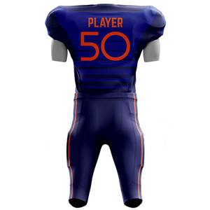 Maillot de football américain sur mesure uniforme de sport anti-rides uniforme de football américain en maille avec logo/couleur personnalisés - Product Image 3