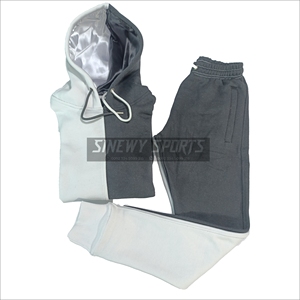 Sudaderas con capucha de satén con logotipo personalizado para hombre, jersey de mezcla de algodón, sudaderas con Capucha con forro de satén de dos piedras divididas gruesas de Sinewy - Product Image 5