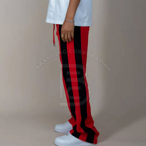 Ropa de calle personalizada OEM, pantalones de chándal acampanados, pantalones de chándal acampanados de algodón y lana, pantalones para correr para hombre - Product Image 5