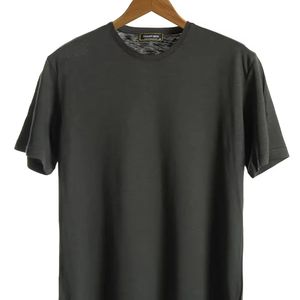 T-shirt en coton uni personnalisé pour hommes et femmes T-shirt à col rond doux et respirant Vêtements quotidiens décontractés Confortable en gros - Product Image 5