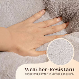 Симпатичная кошачья кушетка для домашних животных, Пушистые кошачьи кровати и Мягкие вельветовые флисовые кровати для кошек со съемным моющимся чехлом - Product Image 5