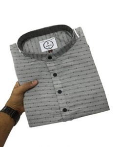 เสื้อยืดคอวีลำลองสำหรับผู้ชายผ้าทอแข็งน้ำหนัก200กรัม - Product Image 4