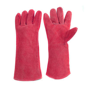 High Quality Cowhide Split Leather <b>Welding</b> <b>Gloves</b> Industrial Safety Hand Protection Firefighting Heavy Duty Construction <b>Gloves</b> - Product Image 4