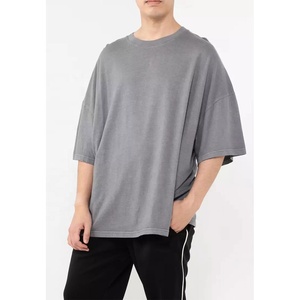 เสื้อยืดเปล่าคุณภาพสูงสำหรับผู้ชาย ผ้าฝ้าย 100% คอกลม เนื้อผ้านุ่ม แขนสั้น รับสั่งพิมพ์ลายตามแบบ OEM ODM ผู้ผลิตขายส่ง - Product Image 5