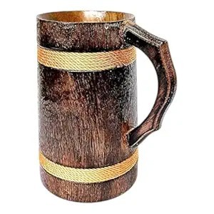 Chope à bière en bois de haute qualité faite à la main finition Sheesham Style baril moderne écologique léger Durable personnalisable artisanat - Product Image 5