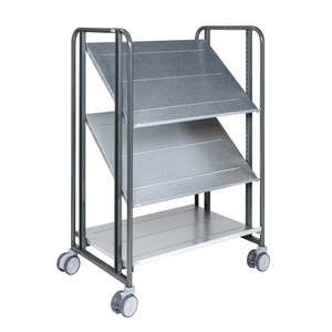 168 Series Dark Grey Km168-3lm-ergo Coin Lock Shopping Trolley Durable Metal <b>Plastic</b> Steel <b>Basket</b> Available for E-Commerce - Product Image 1