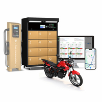 Gabinete de Intercambio de Baterías de 12 Ranuras para Motocicletas y Scooters Eléctricos, Estación de Intercambio de Baterías para Vehículos Eléctricos de 2 Ruedas, Personalizable