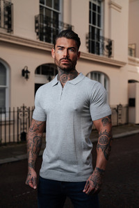 Nuevo Polo de marca gris con estilo para hombre, sublimación informal, algodón orgánico, alta demanda, último estilo, colección de verano - Product Image 5