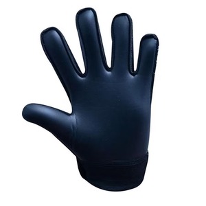 Gants de gardien de but en cuir bleu antidérapants de haute qualité pour hommes Protection des mains personnalisée avec sangles flexibles pour gardien de but - Product Image 4