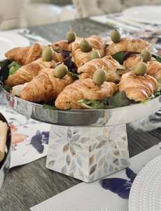 ถาดขนมหวานมุกแท้ จานเค้ก ชามฝังกระดูกมุก สำหรับเสิร์ฟช็อกโกแลต อุปกรณ์รับประทานอาหารและเครื่องครัว - Product Image 5