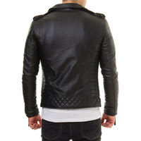 Vestes tendance et fines pour hommes, en cuir véritable, vestes d'extérieur pour hommes, logo personnalisé, veste en cuir pour moto, fourrure, cuir
