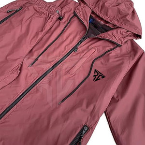 Survêtement de sport personnalisé pour hommes vente en gros ensemble coupe-vent vierge personnalisé coupe-vent d'entraînement en polyester solide pour l'hiver - Product Image 2