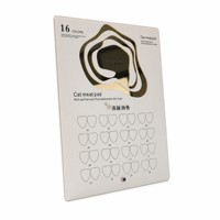 Présentoir de couleurs pour ongles Patte de Chat, Palette de 16 emplacements, Support métallique, Nuancier d'échantillons poli pour Salon de Manucure