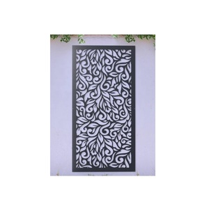 <b>Privacy</b> Landscape Black Powder Coated Metal Garden <b>Screen</b> Laser Cut Design for Decorative Use Garden Decor Metal Garden <b>Screen</b> - Product Image 6