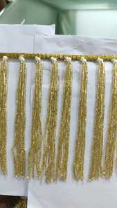 Lacets brodés à la machine fixe Latkan Pearl sur mesure dans divers modèles et couleurs pour l'amélioration des robes de mariée - Product Image 2