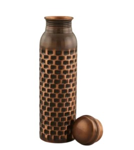 Botella de cobre de mármol D-Mark de calidad superior 1L sin BPA apto para lavavajillas a prueba de fugas seguro para agua hirviendo belleza sostenible Unisex - Product Image 1