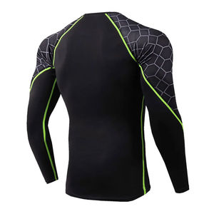 Meilleure vente Rash Guard pour hommes Spandex Polyester Made Long Sleeve Men's Workout Rash Guard à vendre - Product Image 1