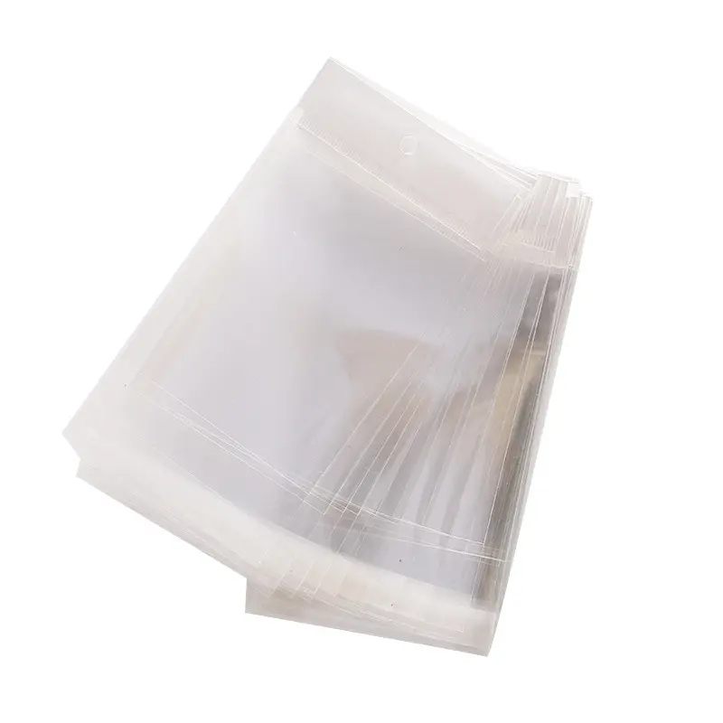 Wholesale OPP Hang Up Plastic Bag Poly Transparent Gift Bags Food Pouch Nuts Packaging Jewelry Bag