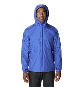 Top tendance 100% veste de pluie personnalisable imperméable avec logo avant manches longues col rond doublure polaire vêtements de sport - Product Image 1