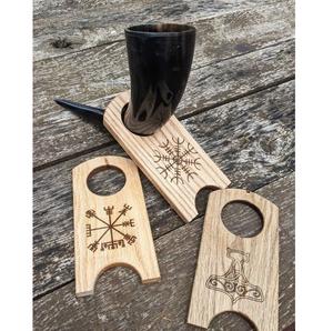 Cuerno para Beber Estilo Vikingo, Jarra Medieval para Cerveza para Hombre, Jarra Grabada Personalizada, Especial de Navidad - Product Image 3