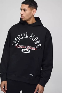 ชุดวอร์มสวมหัวโอเวอร์ไซส์ของผู้ชายชุดลำลองแบบมีฮู้ดสำหรับผู้ชายดีไซน์สั้นทางการระบายอากาศได้ดีใส่สบาย - Product Image 3