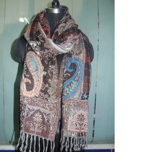 100% luộc len khăn siêu mềm hoa in Dài Cổ Điển Mùa Đông phụ kiện thoải mái in kỹ thuật số thời trang khăn choàng - Product Image 1