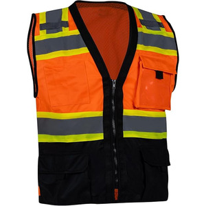 เสื้อกั๊กนิรภัยสะท้อนแสงสำหรับผู้ชายเสื้อกันลมใส่ทำงานสวมใส่สบายดีไซน์ทันสมัย - Product Image 1