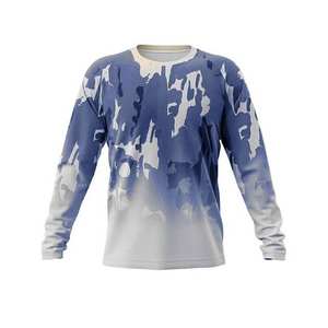 Chemise de pêche pour hommes avec logo personnalisé pour l'extérieur Chemises de pêche en polyester à manches longues avec sublimation et évacuation de l'humidité Chemises de pêche pour hommes - Product Image 4