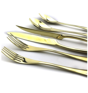 Ensemble de cuillères à couverts en laiton avec poignée sculptée en acier miroir Ensemble de couverts pour ustensiles de cuisine Ensemble de couverts de table à dîner - Product Image 4