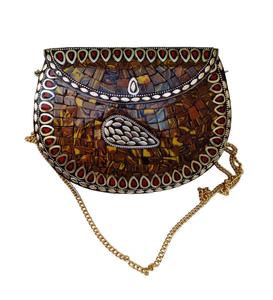 Dernières tendances Sac en mosaïque indien fait à la main prêt à expédier Sac à main pour femmes pour les soirées au prix de gros - Product Image 1