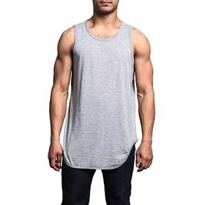 Débardeur sans manches en coton pour hommes, gilet uni à col rond, maillot de corps de base, vêtements de sport décontractés en coton, débardeur pour hommes de fitness - Product Image 5