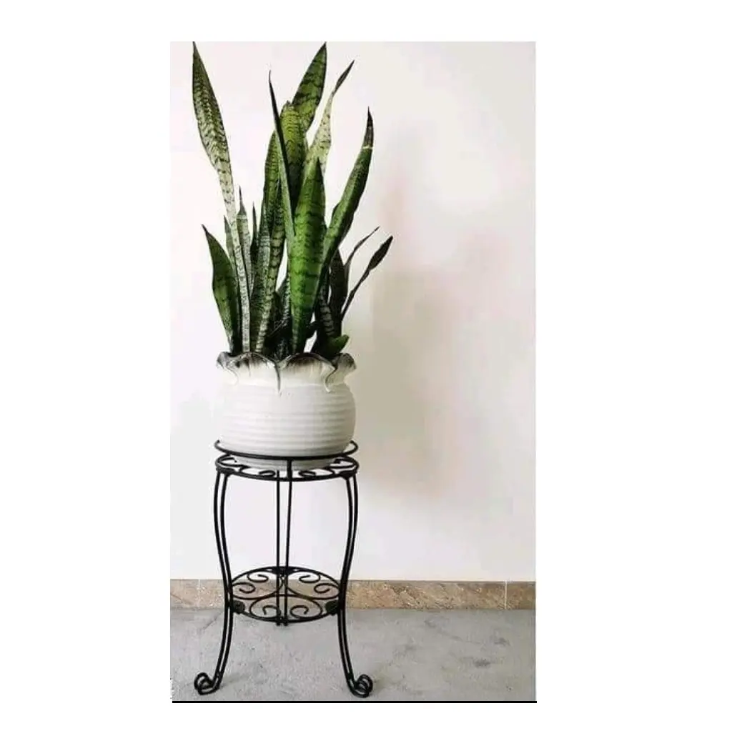 Amazon Hot Selling Wholesale Rate Ijzer Gegalvaniseerd Natuurlijke Afwerking Ronde S/2 Metalen Pot Planter Voor Huis Hotel Tuindecoratie