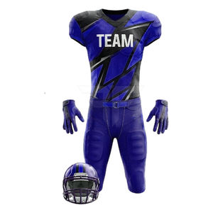 Nouvel uniforme de football américain pour adultes, respirant, à manches courtes, design personnalisable, vente en gros avec accessoires - Product Image 4