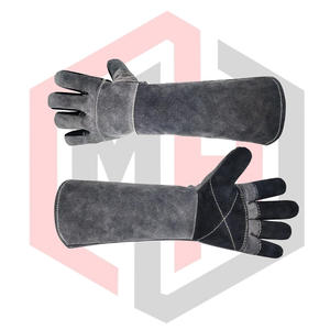 Guantes de Trabajo de Cuero Vacuno Hechos a Medida, Resistentes al Calor, Antiestáticos, Resistentes al Desgarro, Cómodos y Dobles, Más Vendidos - Product Image 4