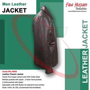 Venta caliente de cuero marrón Hombres Chaqueta clásica Hombres Estilo de moda Chaqueta de cuero marrón Colección de chaqueta de cuero real - Product Image 4