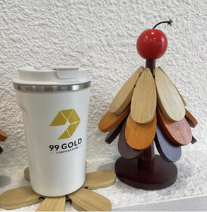 Posavasos de Madera de Vietnam Hechos de Madera Maciza Natural para Protección de Mesa y Servicio Decorativo - Product Image 3
