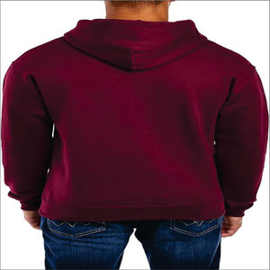 Sweat à capuche zippé personnalisé pour homme, coupe classique, tricoté, écologique, 60% coton 40% polyester, broderie haute qualité, design 3D français, automne - Product Image 4