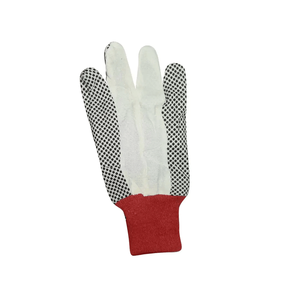 Gants de travail en tissu de forage OEM de 10oz Gants en coton à pois en PVC noir Prix d'usine direct et approvisionnement en gros - Product Image 3
