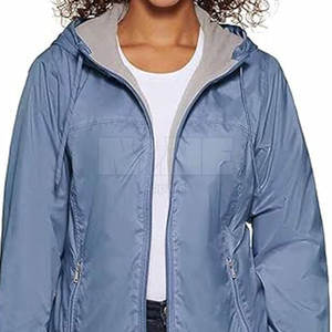Chaqueta cortavientos transpirable de punto de calidad superior para mujer de invierno - Product Image 2