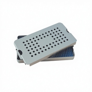 แผ่นรองซิลิโคนขนาดใหญ่ถาดฐานฆ่าเชื้อภาชนะสเตนเลสสตีลใช้ในการฆ่าเชื้อเครื่องมือผ่าตัด - Product Image 1